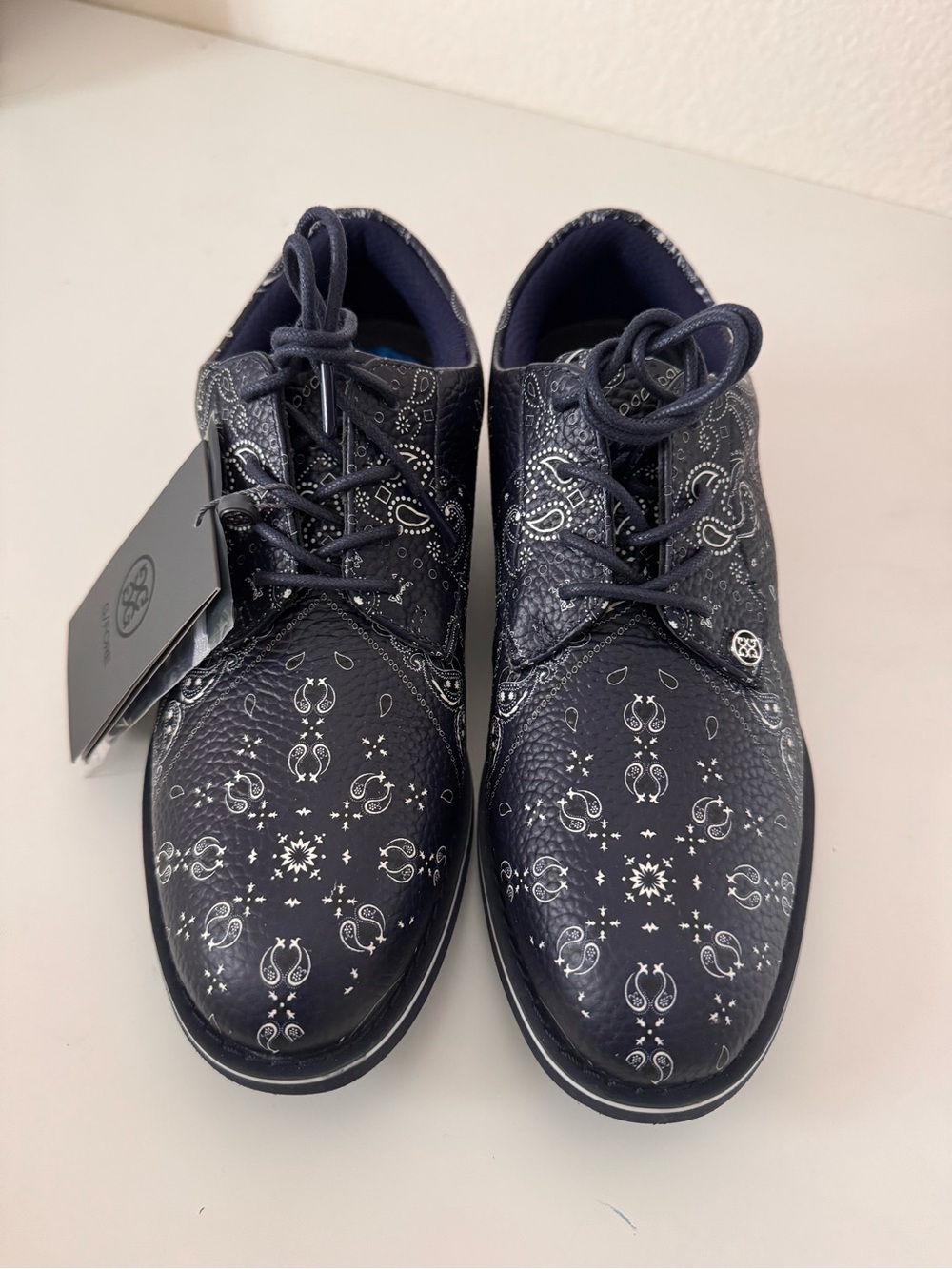 G/FORE Gallivanter Collection Paisley Navy Women’s Golf Shoes – Size 7